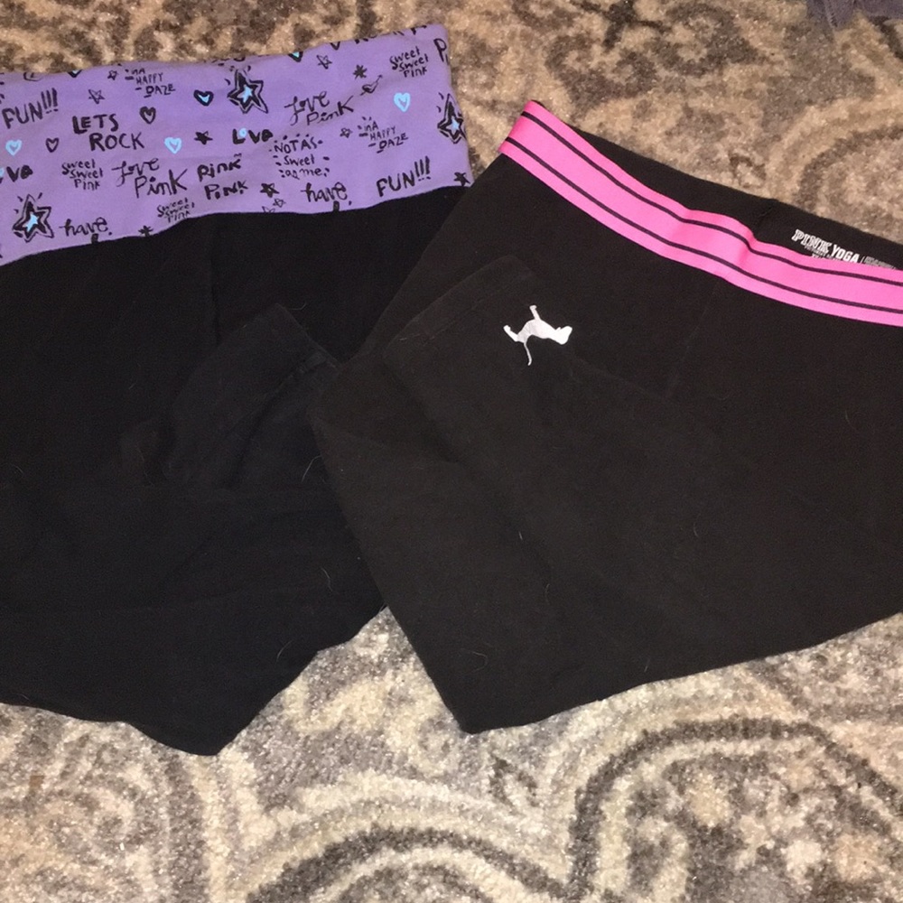 BUNDLE VICTORIA’s SECRET PINK YOGA CROP PANTS